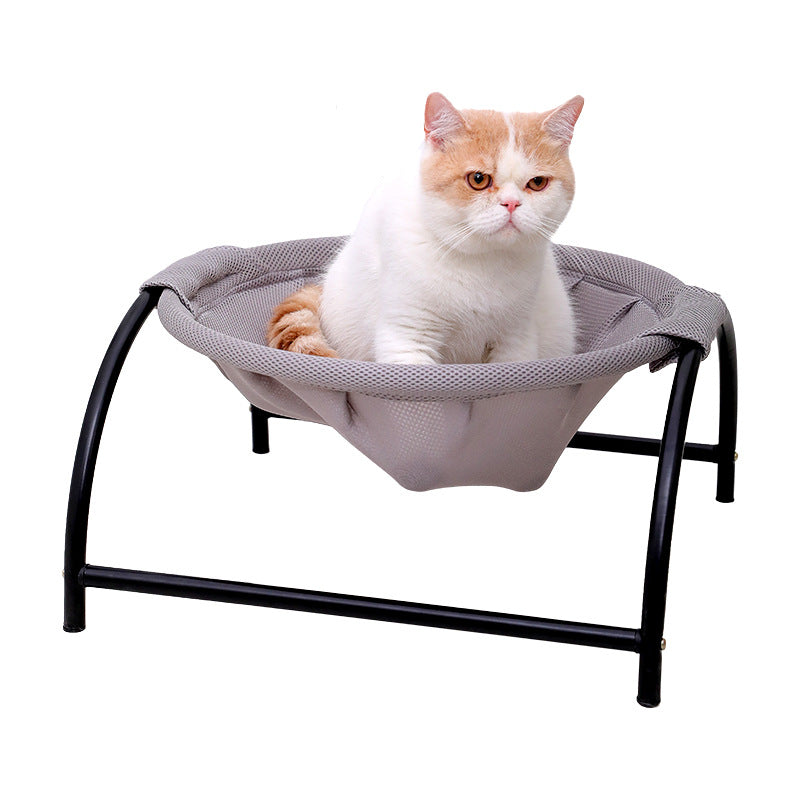 Summer Hammock Pet Bed – Breathable, Washable, for Cats & Small Dogs