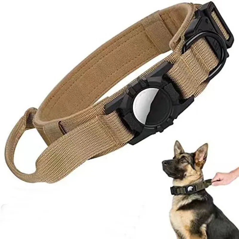 AirTag Dog Collar — Adjustable, Durable Polyester, 4 Colors & 3 Sizes (M, L, XL)