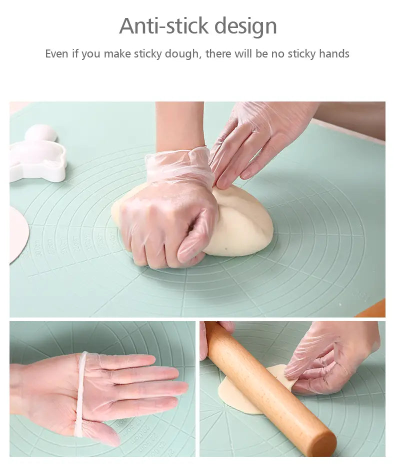 FaSoLa 100pcs Disposable PVC Gloves for Food & Kitchen